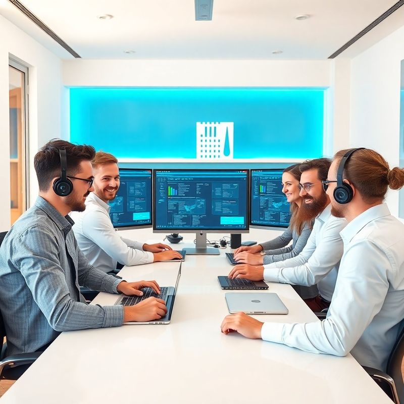 Equipo de Vividelumen en la oficina de Palma